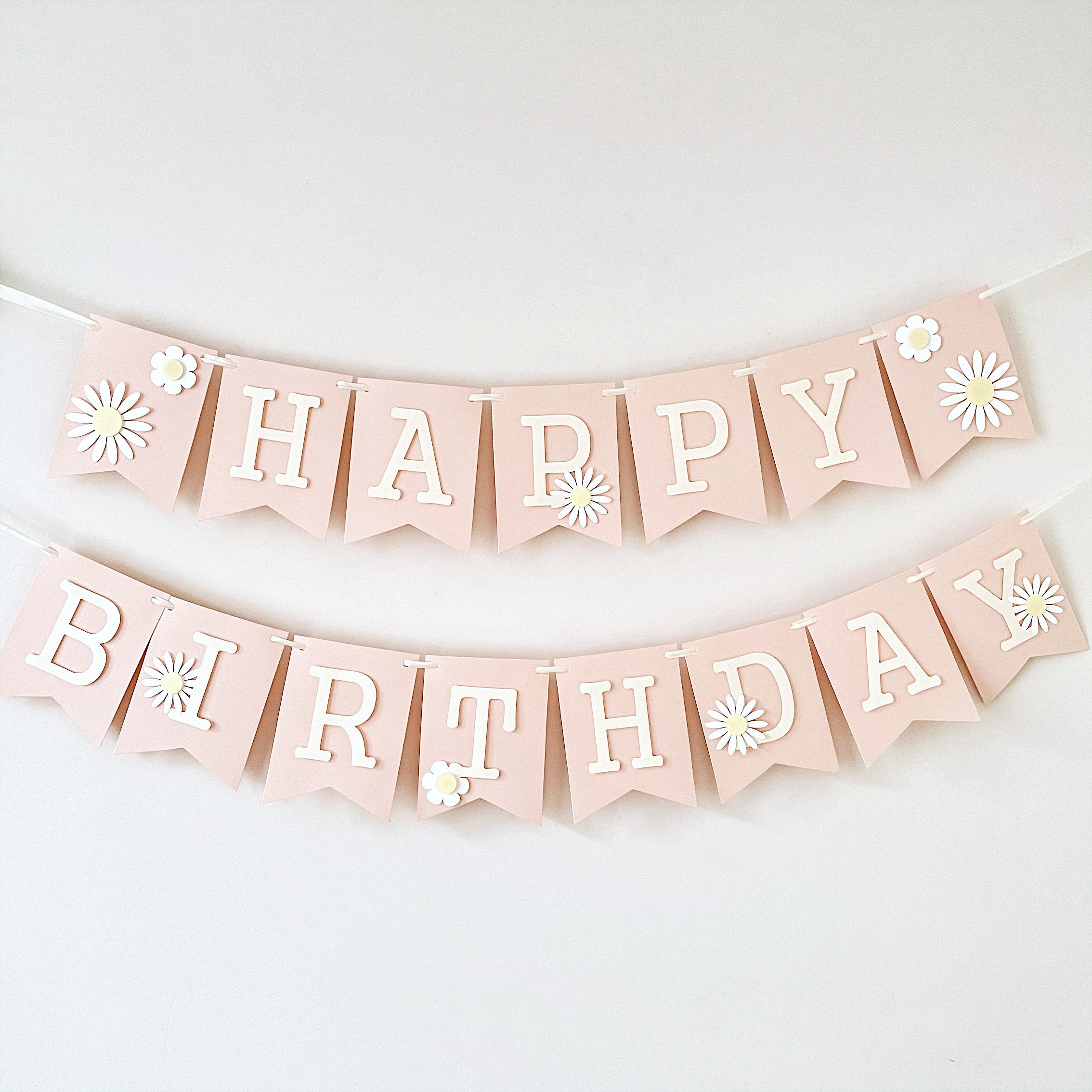 4pcs Banner Margherite, Decorazioni Festa Margherita Carina Striscioni Festa Margherita Primavera Striscioni Fiore Margherita per Compleanno Nursery Party Home Decor