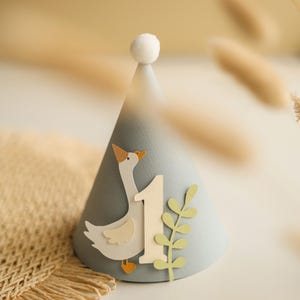 One Silly Goose Birthday Hat - Boy 1st Birthday Party Decorations