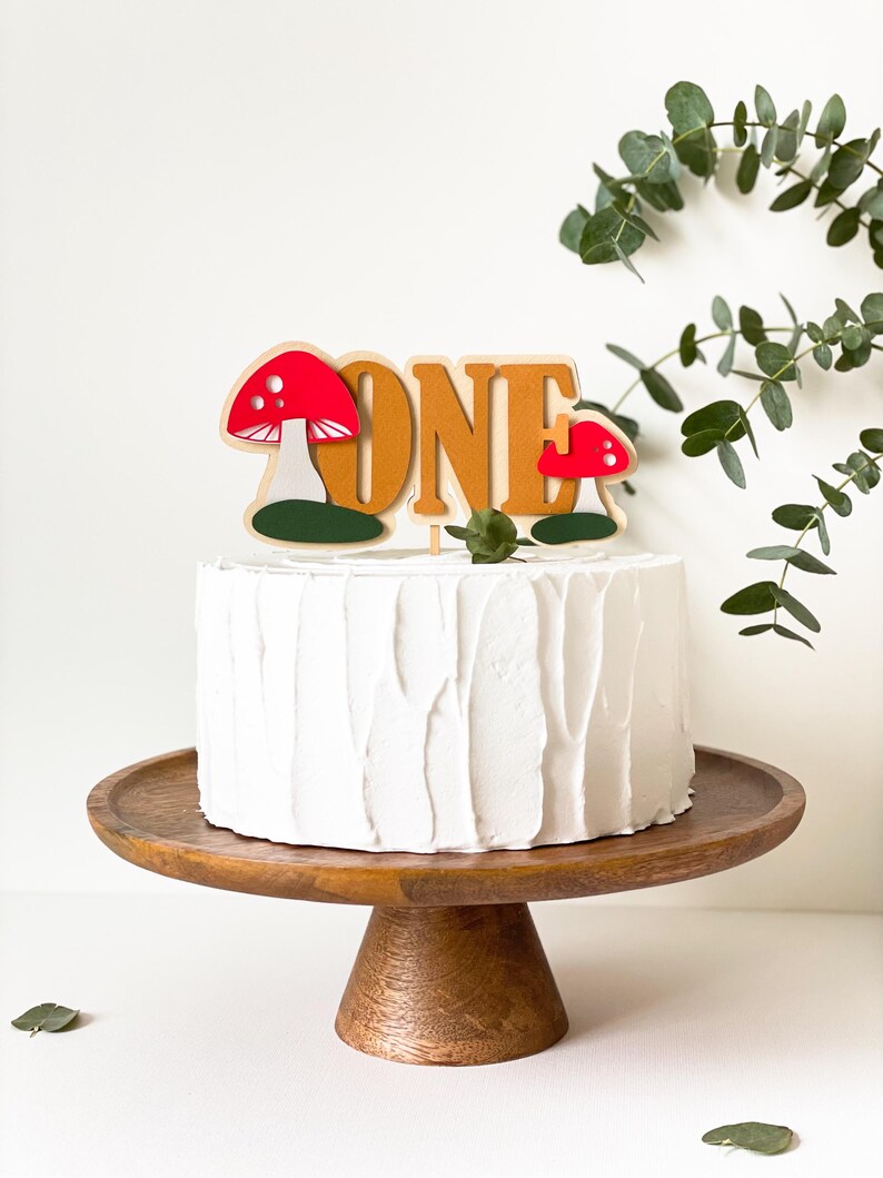 Mushroom Highchair Banner, Fairy First Birthday, Toadstool Party Decor image 11