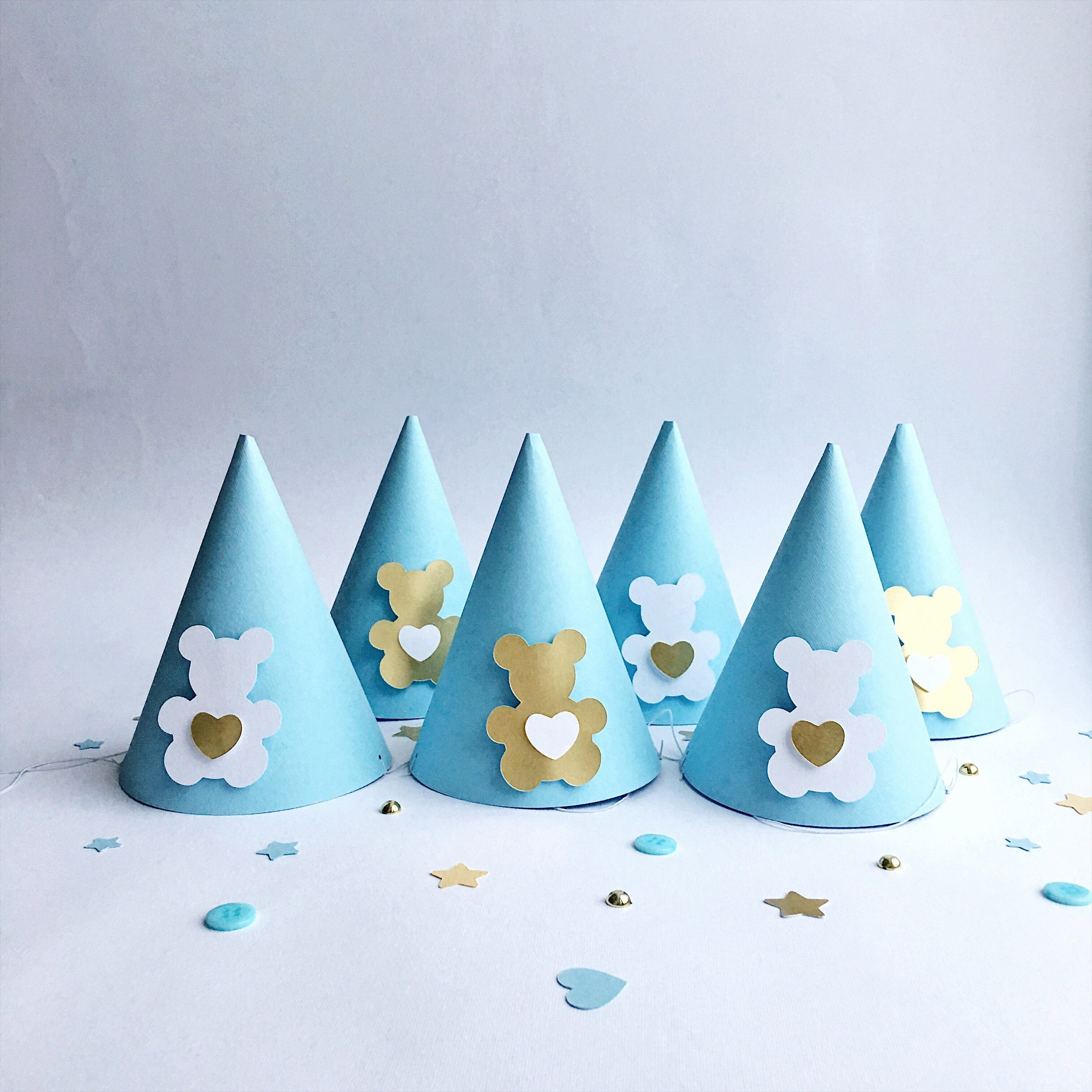 Teddy Bear Party Hats Baby Boy 1st Birthday Party Hat Teddy Etsy