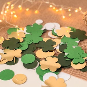 Lucky One Confetti, San Patrizio, decorazioni per il primo compleanno, baby shower a forma di trifoglio