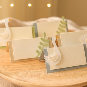Dumme Gans Platzkarten, Dumme Gans Babyparty, Essenszelt, Eine Dumme Gans Geburtstag