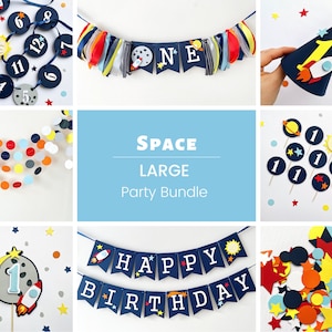 First Trip Around the Sun Birthday Bundle, Space First Birthday, Outer Space Party