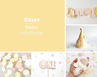 Gänseblümchen 1. Geburtstag Dekoration Set – Inkl. Banner, Cake Topper, Ballons Für Mädchen