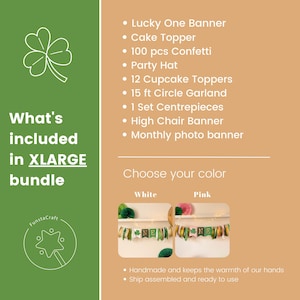 Lucky One Birthday Decorations, Party Bundle, Shamrock 1st Birthday, St. Patrick's Day Birthday