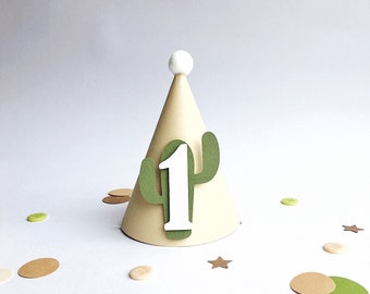 Cactus Party Hat, Cactus First Birthday, First Fiesta Birthday, One Prickly Pair, Cactus Party Decor, Cactus Theme Birthday, Succulent Party