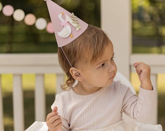 One Silly Goose Party Hat, Pink Goose 1st Birthday Party Decorations