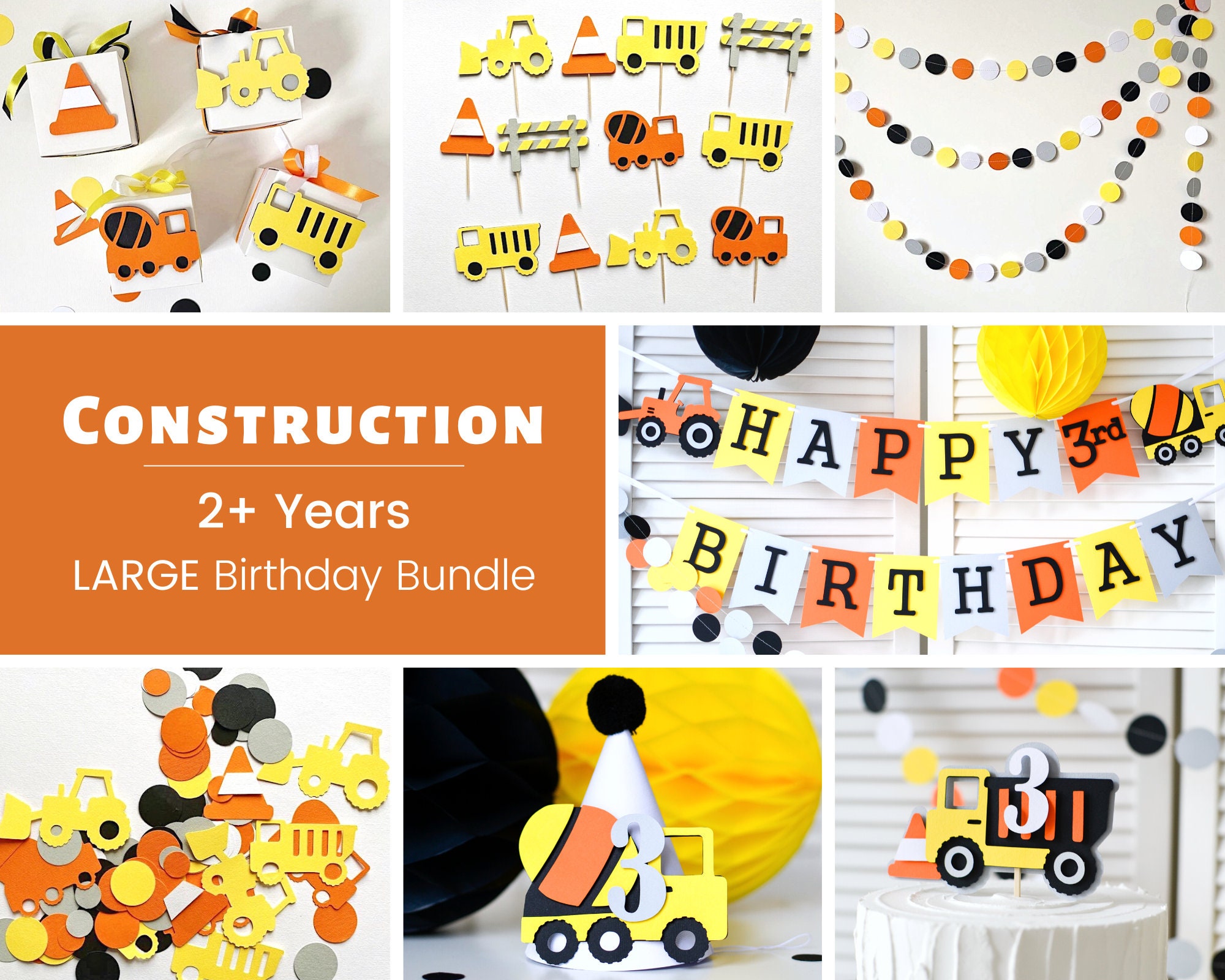 Excavator Suncatcher Craft Kit Construction Birthday Party