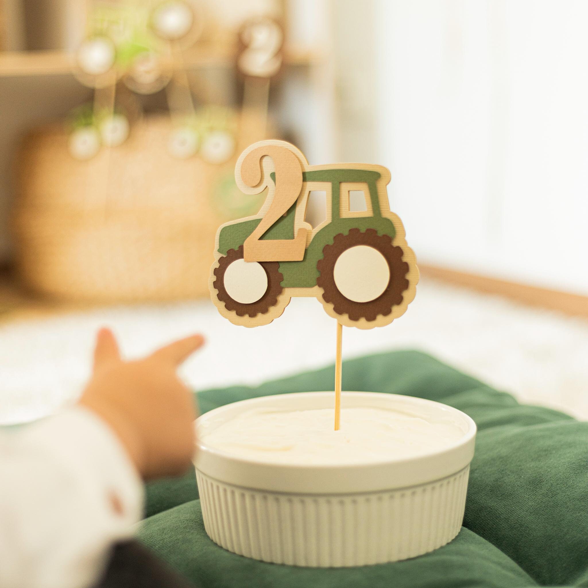 Geburtstagsdeko 6 Jahre – Traktor-Thema, Mit Folienballons, Banner, Cake Toppern & Luftballons
