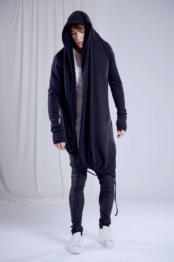 mens long cardigan