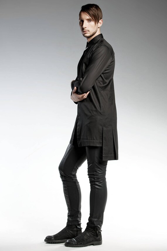 black tunic top