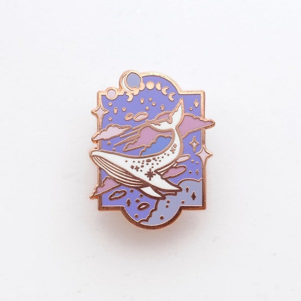 Whale Enamel Pin - Etsy