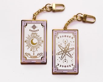 La Luna Tarot Card Keychain