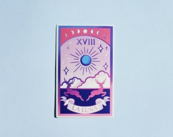 Artemis Tarot card Vinyl Sticker