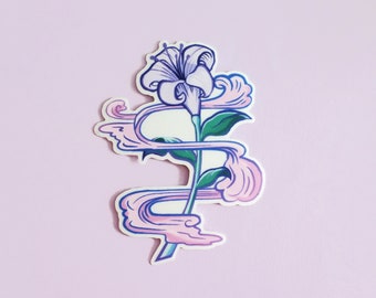 Lily Flower Vinyl Sticker