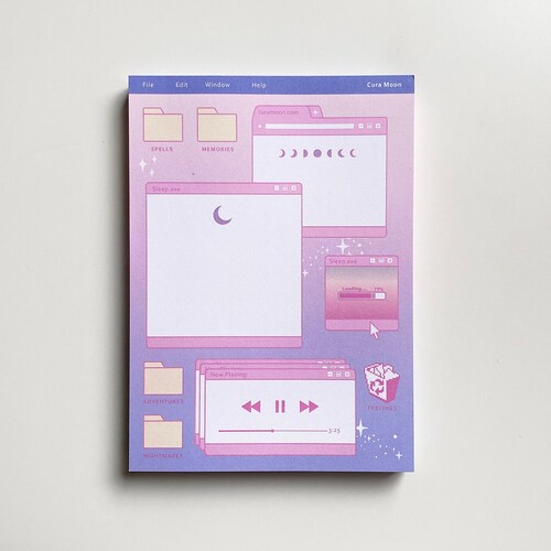 Desktop Memo Pad Etsy