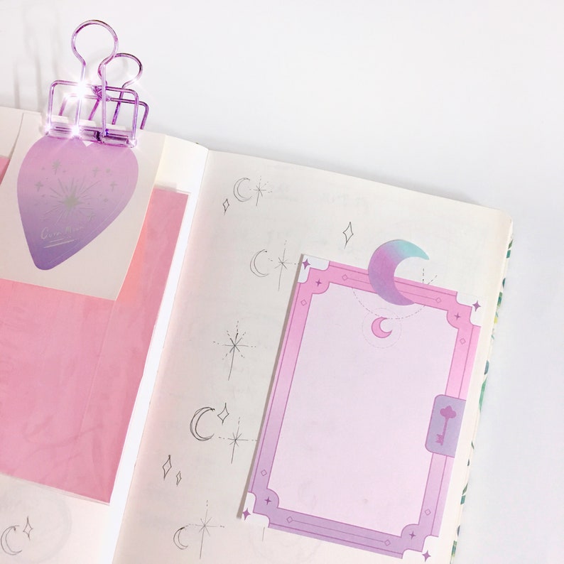 Spell Book Memo Pad \u2013 Magic inspired \u2013 Pink