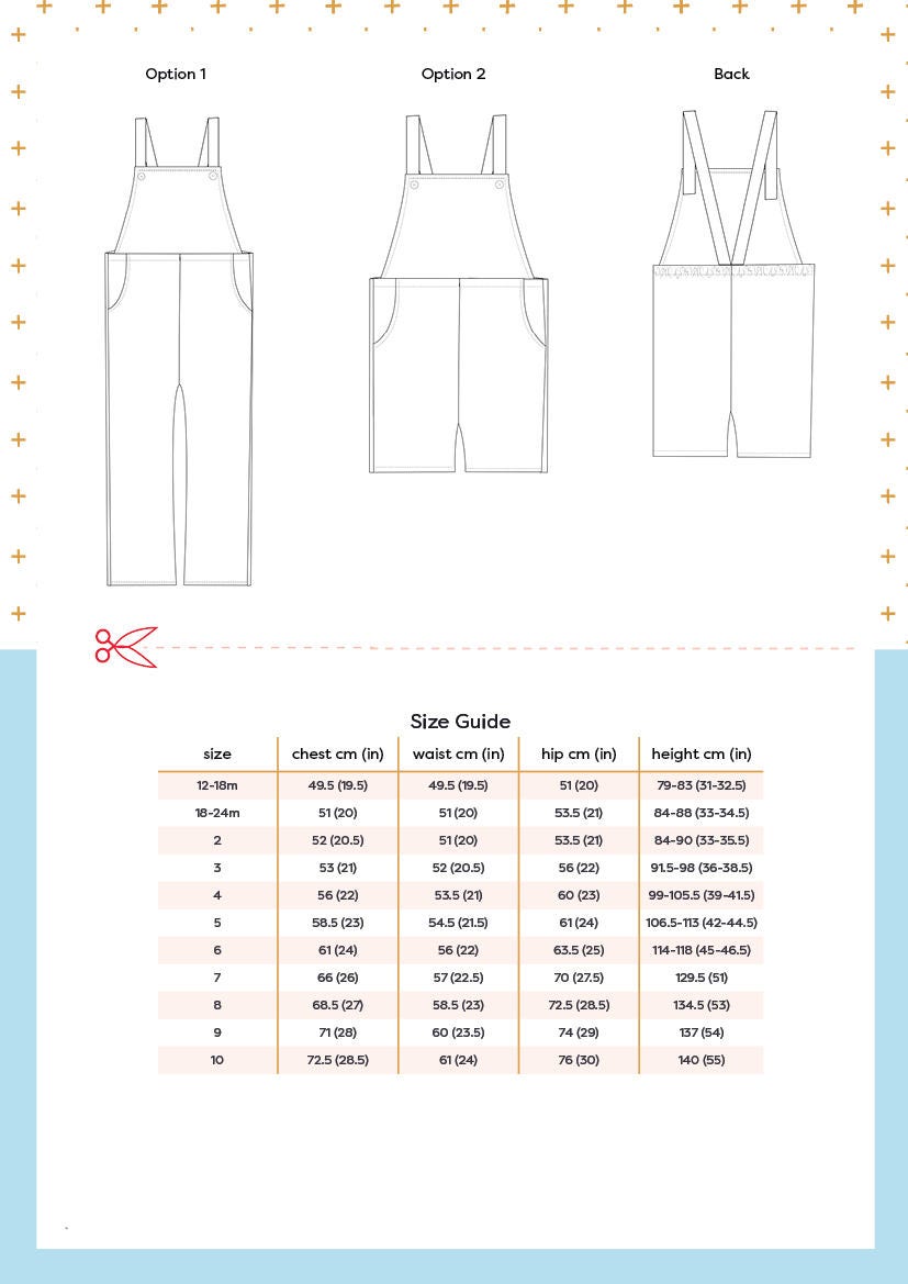 Sewing Pattern PDF Dungaree Sewing Pattern Overalls Sewing - Etsy Australia