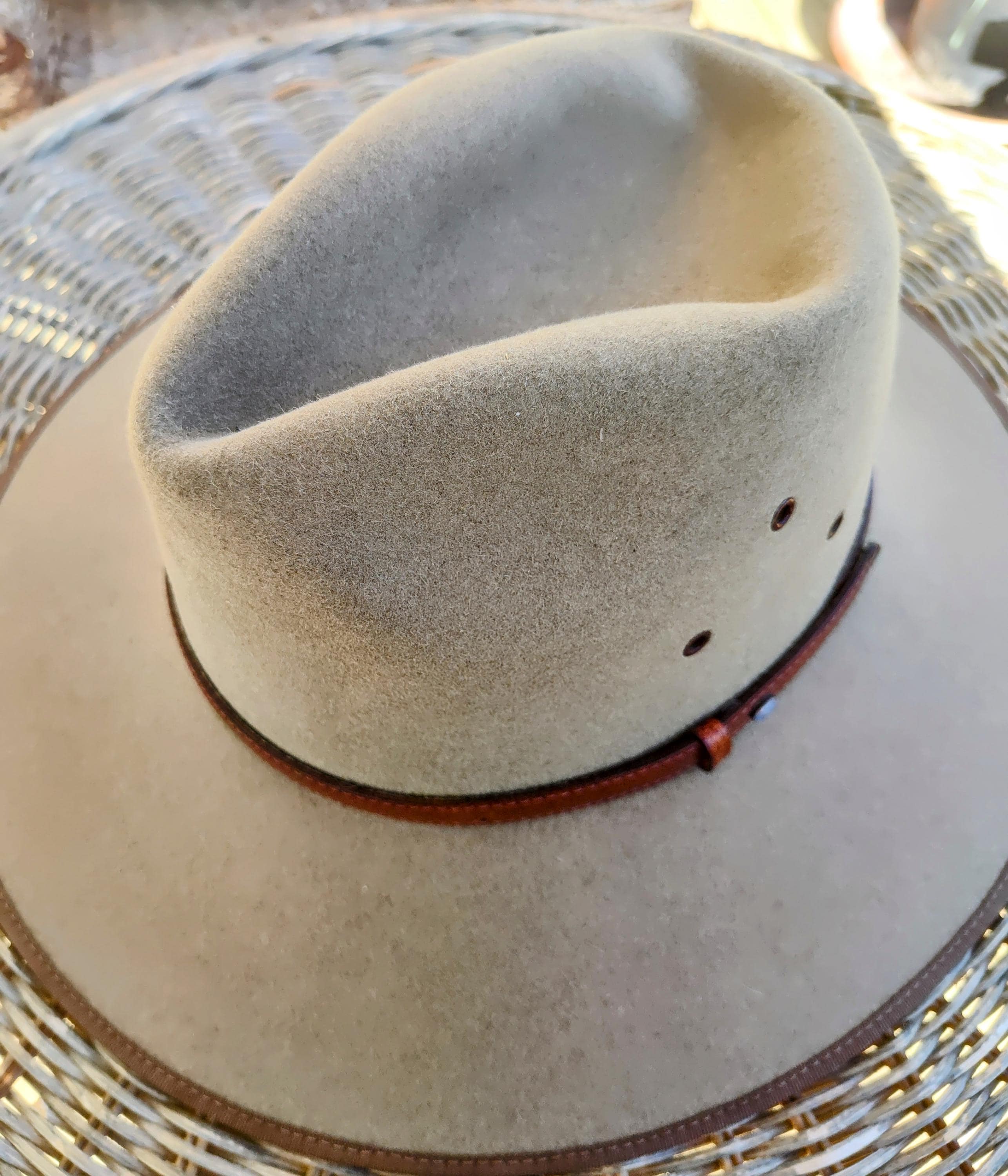 ヴィンテージ　AKUBRA カウボーイハット　オーストラリア　58㎝ ヴィンテージ AKUBRA カウボーイハット オーストラリア 58