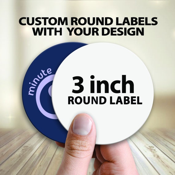 custom printed round labels