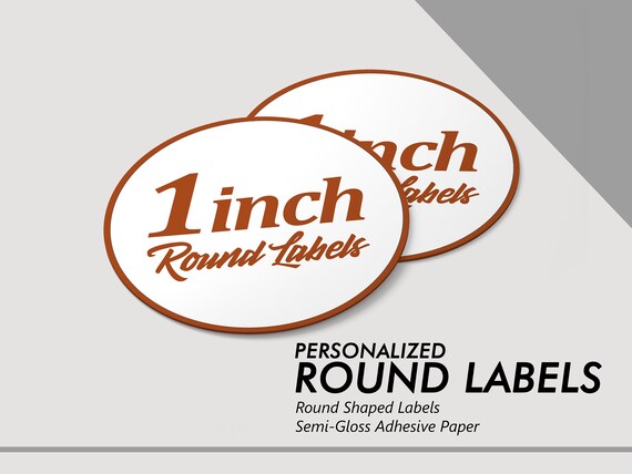 personalized round stickers