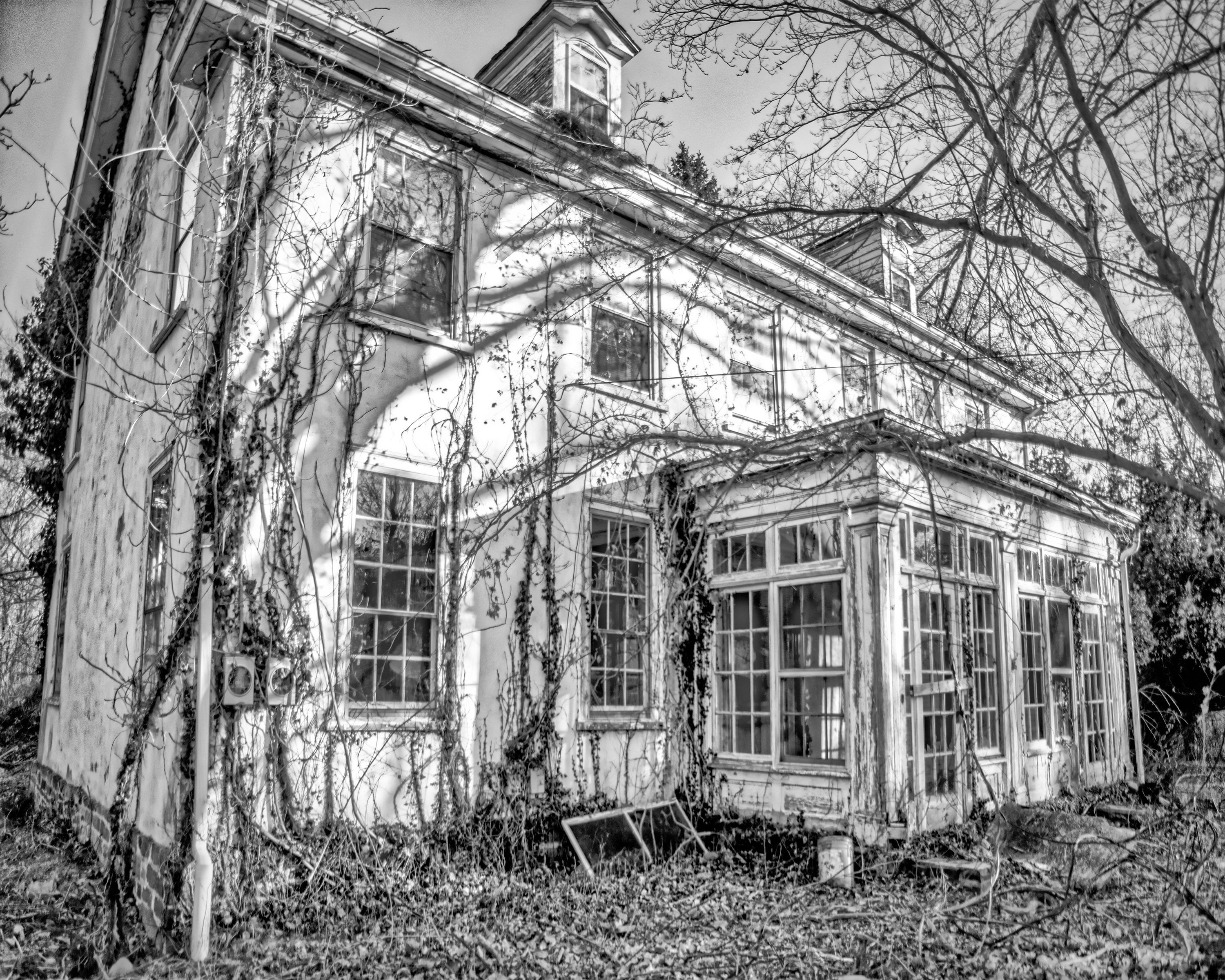 Abandoned House, Black and White, Fine Art Print, Vintage House, Old