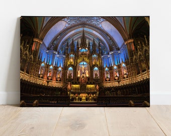 Notre-Dame Basilica of Montréal Photography Print, Notre-Dame Wall Art, Notre-Dame Canada, Church Print, Old City Montreal Notre-Dame Church
