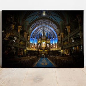 May include: An interior view of a large cathedral with high vaulted ceilings and stained glass windows. The altar is at the far end of the cathedral, and the pews are filled with people.