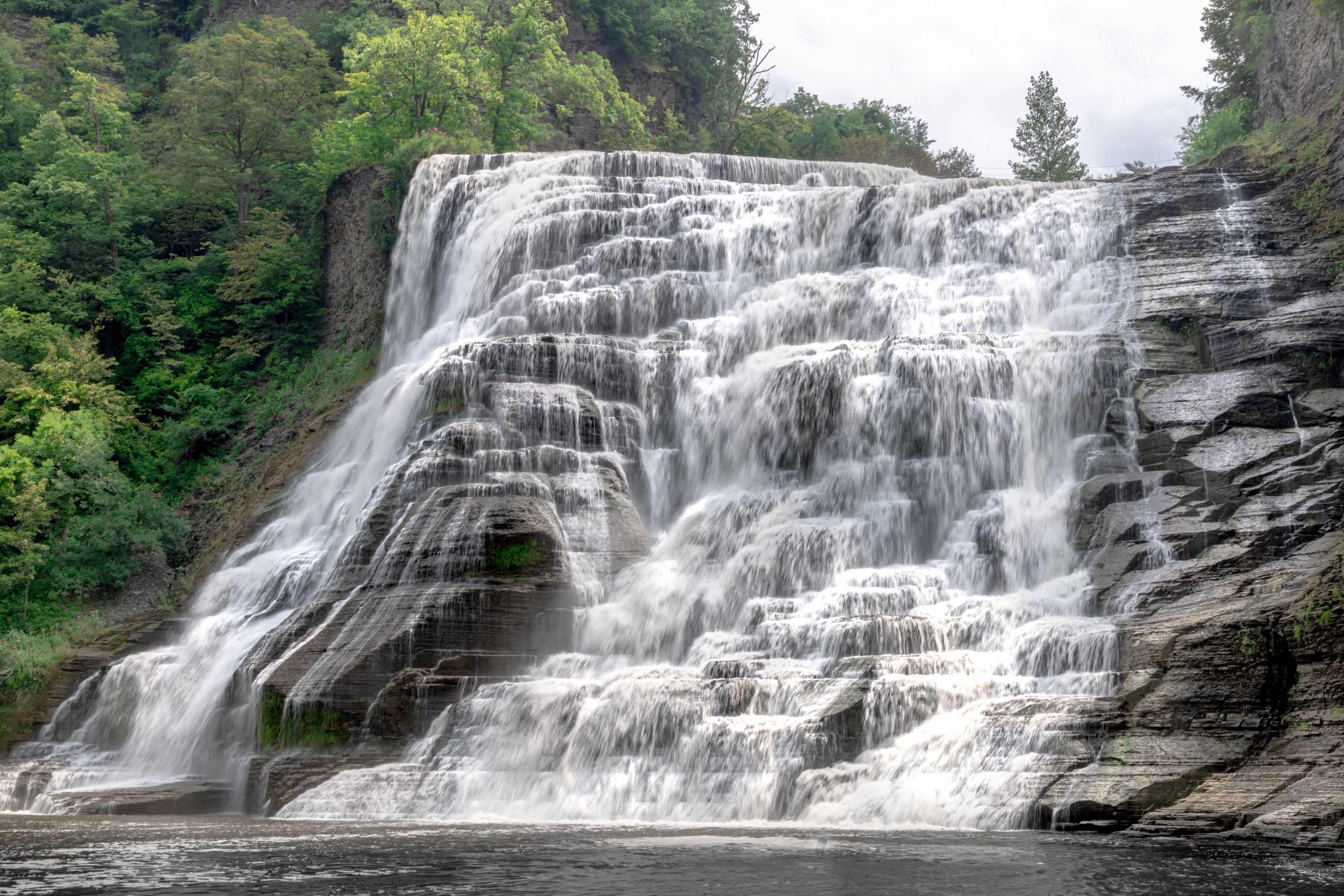 Ithaca Falls, Ithaca Waterfall, New York Waterfall, Finger Lakes ...