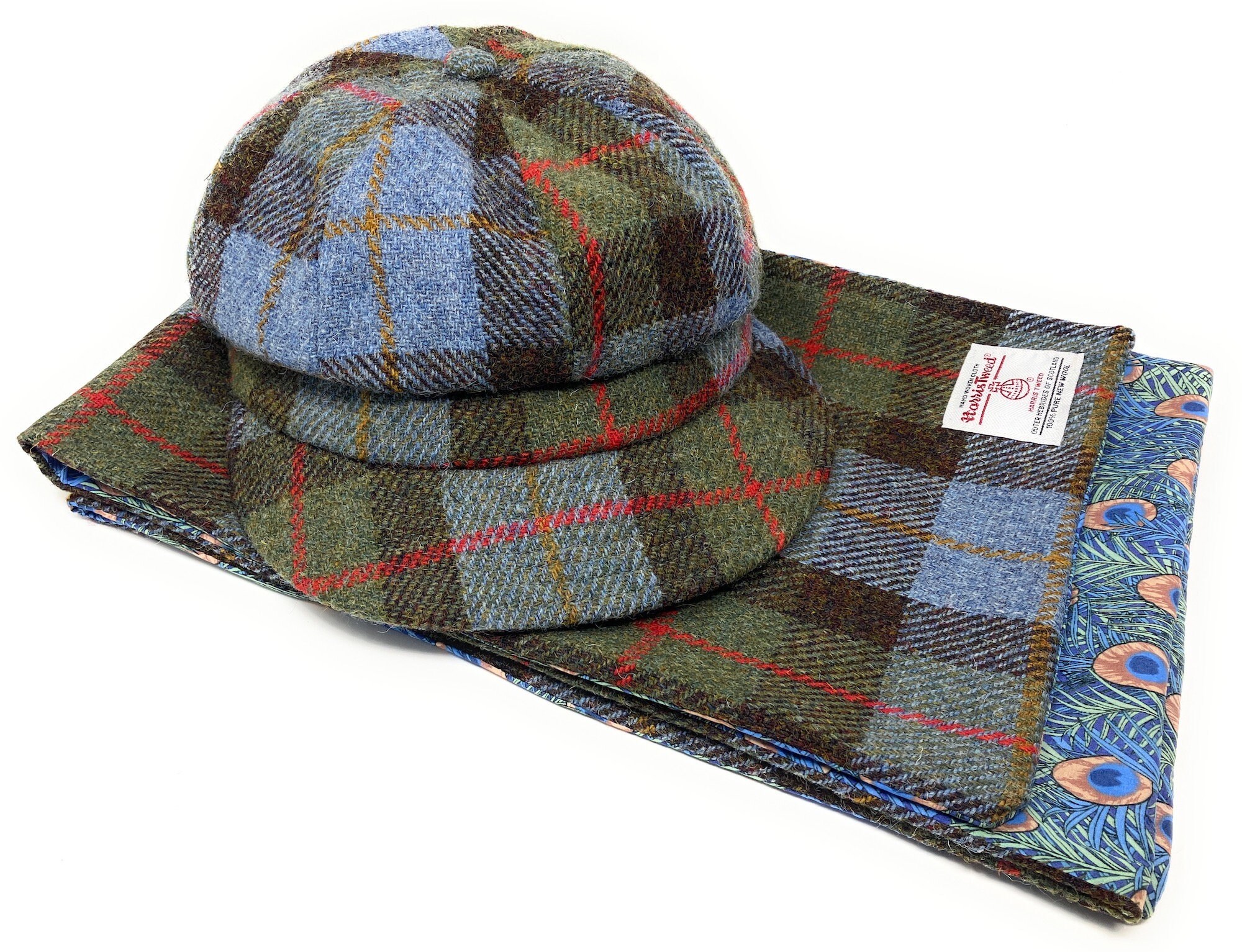 Tartan hats and store scarves