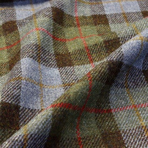Harris Tweed Macleod Blue and Green Tartan Fabric Various Sizes With ...