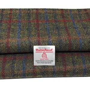 Buy Traditional Harris Tweed Cloth with Authenticity Labels (Blue