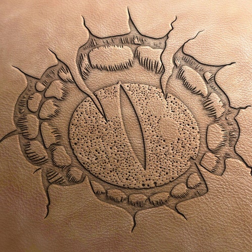 Leather Stamp delrin Dragon Eye Leather Tool Leather Etsy