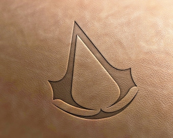 Delrin Leather Stamp Assasin's Creed, leather tools, craft tools, leather stamp, leather stamps, embossing tools