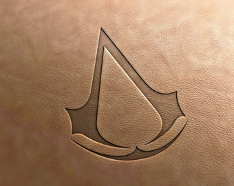 Delrin Leather Stamp Assasin's Creed, leather tools, craft tools, leather stamp, leather stamps, embossing tools