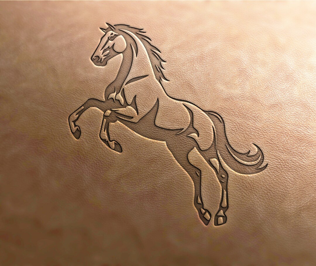 Leather Stamp (delrin Material), Horse Stamp, Cowboy Stamp, Cowgirl ...