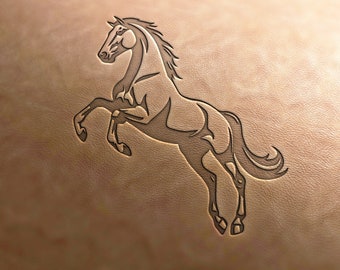 Leather Stamp (Delrin material), horse stamp, cowboy stamp, cowgirl, leather stamps, custom leather stamp, leather tools, embossing tools,