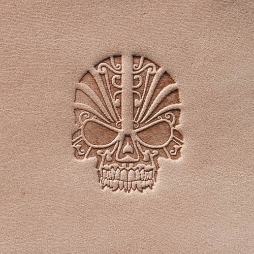 Delrin Leather Stamp Sugar Skull 4 Etsy