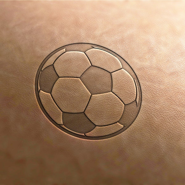 Delrin Leather Stamp football, soccer stamp, leather tools, leather stmpas, custom leather stamps, craft tools, embossing plate