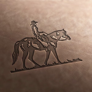 Delrin Leather Stamp: Cowgirl #1, leather tools, craft tools, leather stamps