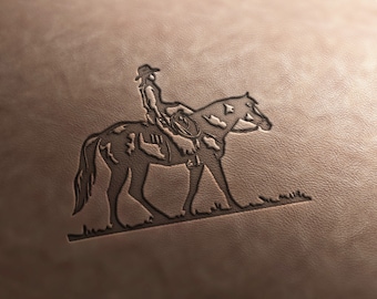 Delrin Leather Stamp: Cowgirl #1, leather tools, craft tools, leather stamps