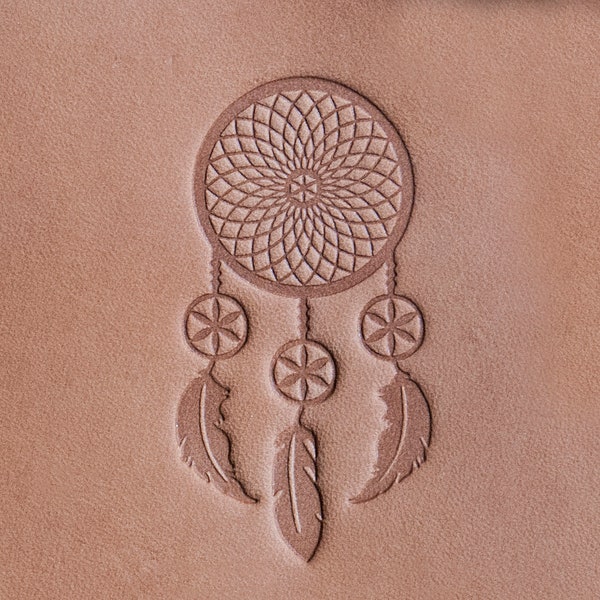 Delrin Leather Stamp: Dream catcher #1