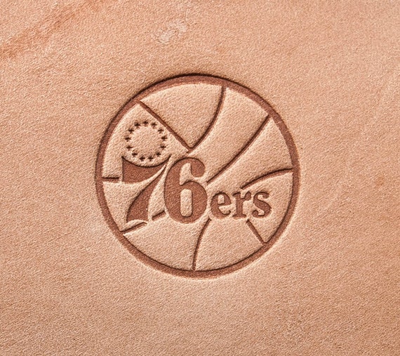 Leather Stamp Delrin, custom leather stamp: Philadelphia 76ers