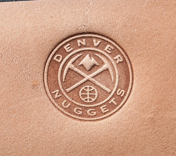 Leather Stamp Delrin, custom leather stamp: Denver Nuggets