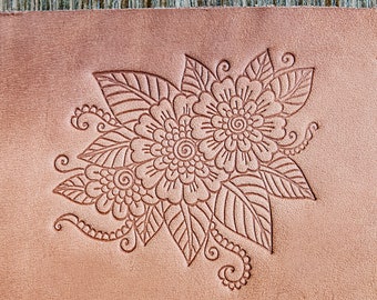 Delrin Leather Stamp: Flowers #1