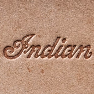 Delrin Leather Stamp: Indian motorcycle#1