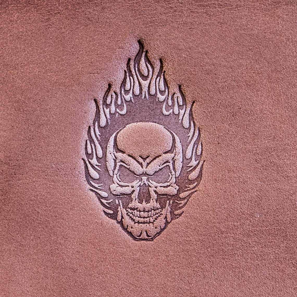 Delrin Leather Stamp Skull 3 Etsy