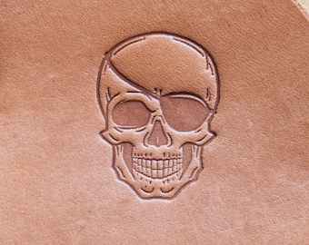 Delrin Leather Stamp: Skull#2 Pirat