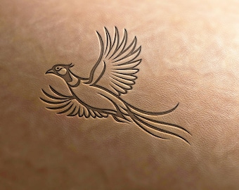 Leather Stamp (Delrin Material), Pheasant stamp, bird stamp, hunting stamp, leather tools, craft tools, leather stamp, leather stamps