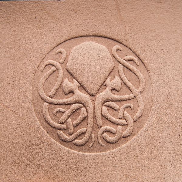 Delrin Leather Stamp Cthulhu, leather tools, craft tools, embossing plate